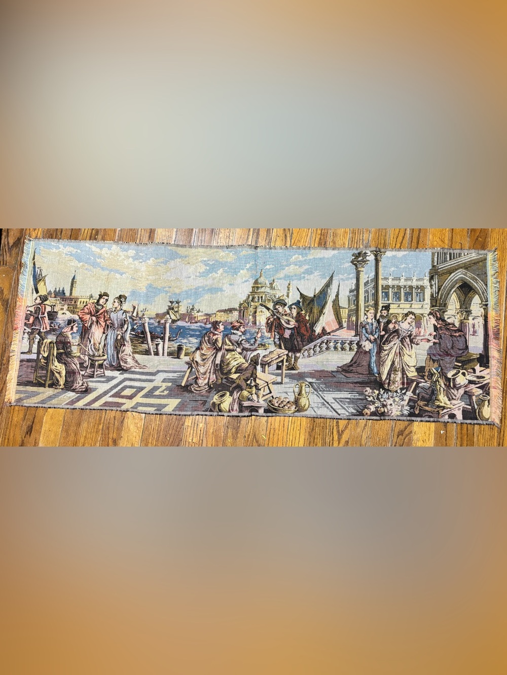 Vtg Italian Wall Tapestry